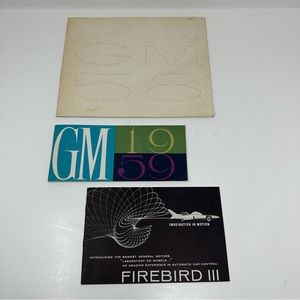 Vintage 1950’s General Motors Literature Brochure Booklets, Set of 3